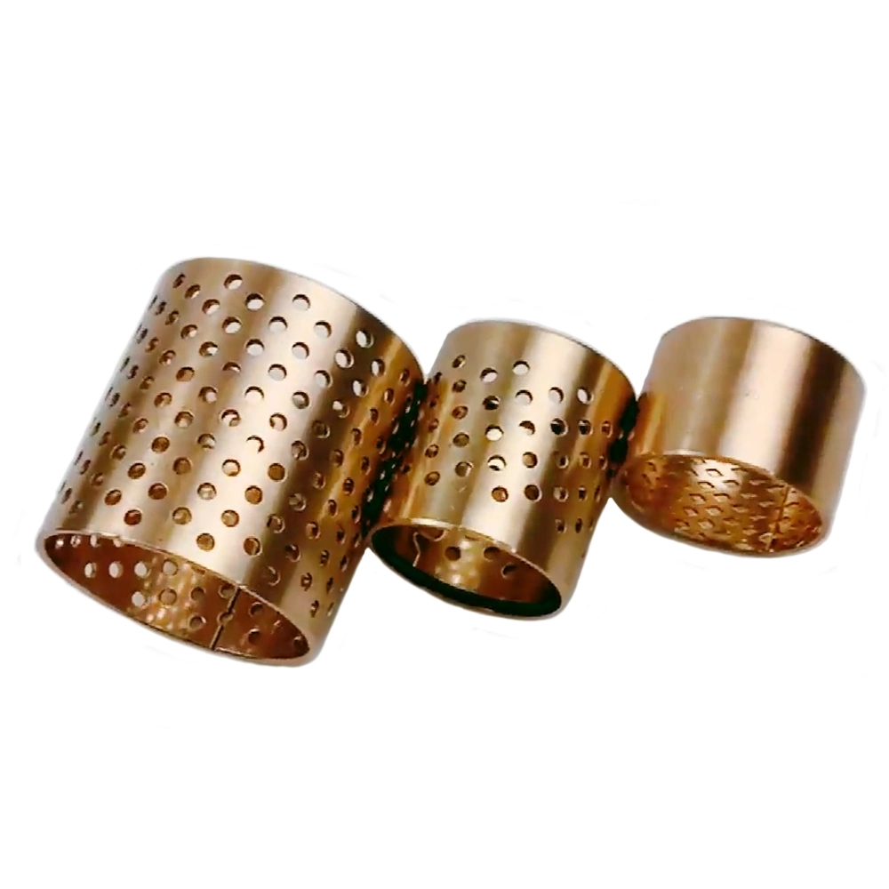 Tehco Bushing Manufacture Customized WB802 Wrapped Cylinder Bush CuSn8P Bronze Bushing FB092 Harden Bronze Bearing